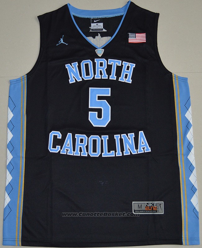 Maglia NCAA North Carolina Tar Heels Marcus Paige #5 Nero